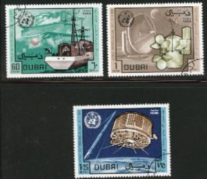 DUBAI Scott 121-3 used CTO short set 1970