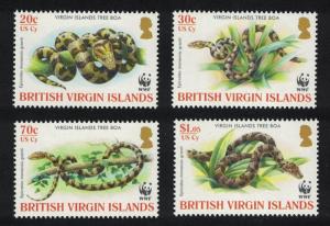 BVI WWF Virgin Islands Boa 4v 2005 MNH SC#1051-1054 SG#1178-1181 MI#1137-1140