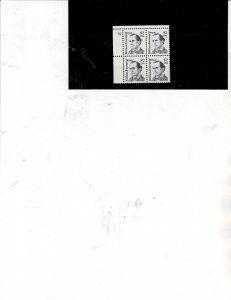 Williams Jennings Bryan $2 US Postage Plate Block #2195 MNH