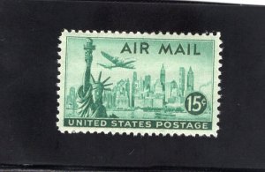 C35 Plane over NY, MNH