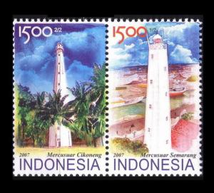 Indonesia 2007 Lighthouse mnh 2v