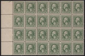 #536 VF+ OG NH MINT BLK/24 FROM FRESHLY BROKEN SHEET CV $1,800 HV8423