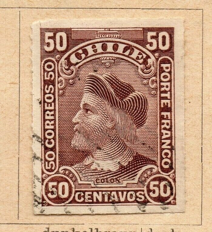 Chile 1900 Early Issue Fine Used 50c. NW-09277