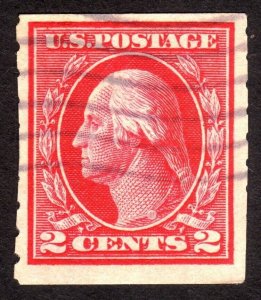 1912 US, 2c, Washington, Used, Sc 413