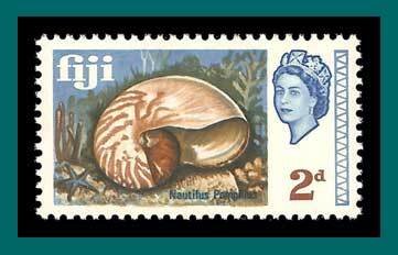 Fiji 1968 Chambered Nautilus, MNH  #242,SG373