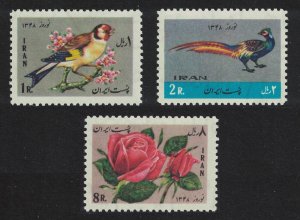 Birds Roses New Year 3v 1969 MNH SG#1570-1572 MI#1417-1419