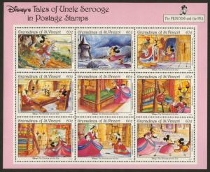 St Vincent Grenadines 965 MNH Disney Princess & the Pea, Horse