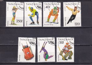 SA02 Tanzania 1994 Winter Olympic Games Lillehammer used stamps