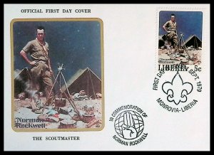 Liberia Norman Rockwell - The Scoutmaster (1979) FDC