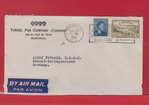 Peace Issue cover to GERMANY air mail 1950 Canada