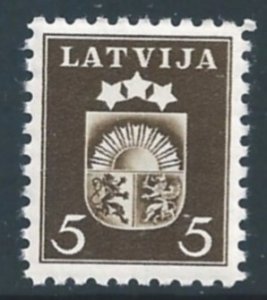 Latvia #220 NH 5s Arms & Stars