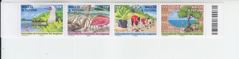 2018 Wallis & Futuna Mangrove Conservation S4 (Scott NA) MNH