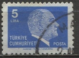 Turkey 1979: Sc. # 2132; Used Single Stamp