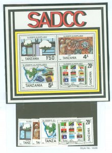 Tanzania #254-257a Mint (NH) Single (Complete Set)