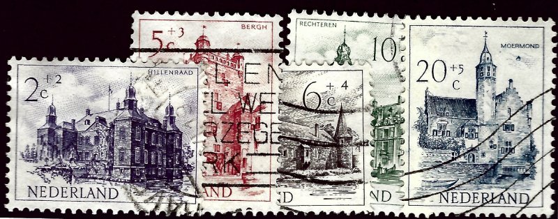 Netherlands B224-B228 Semi-Postal Used F-VF SCV$19...Tough to Find!!