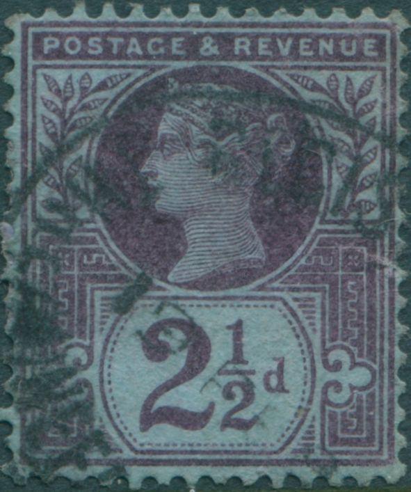 Great Britain 1887 SG201 2½d purple/blue QV FU