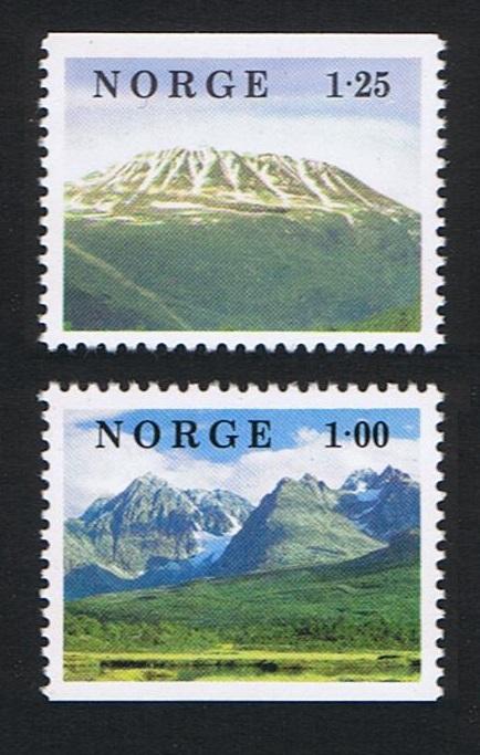 Norway Norwegian mountain landscapes Scenery 2v issue 1978 SG#815-816 SC#729-730