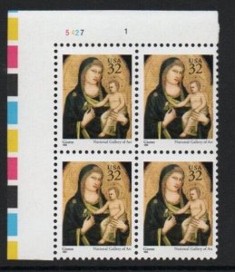 ALLYS STAMPS US Plate Block Scott #3003 32c Christmas Madonna [4] MNH F/VF [STK]