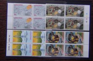 Lesotho 1973 International Kimberlite Conference set in block x 4 MNH 