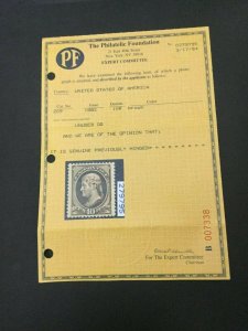 MOMEN: US STAMPS #209 MINT OG VLH VF/XF JUMBO PF CERT