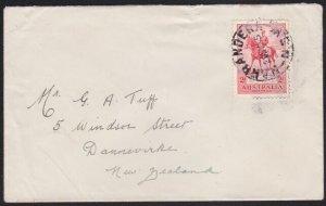 AUSTRALIA 1935 2d Jubilee on cover to New Zealand - NARANDERRA NSW cds.....A8718