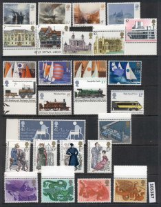 GB 1975 Commemoratives (8) MUH