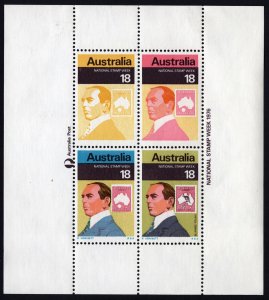 Australia: SC#648 National Stamp Week Souvenir Sheet  (1976) MNH