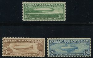 C13-C15 Graf Zeppelin Air Mail Mint Set of 3 Stamps BY2156