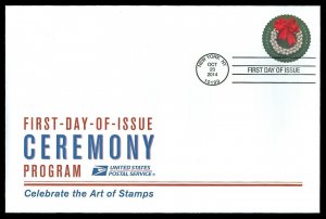 Scott 4936 Global Forever Wreath First Day Cover with Ceremony Program Insert