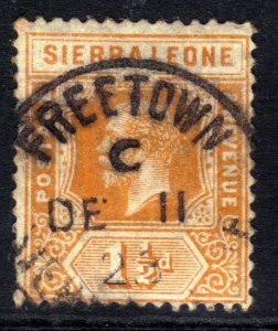 Sierra leone 1912 - 21 KGV 1 1/2d Orange used SG 114  ( M1161 ) 
