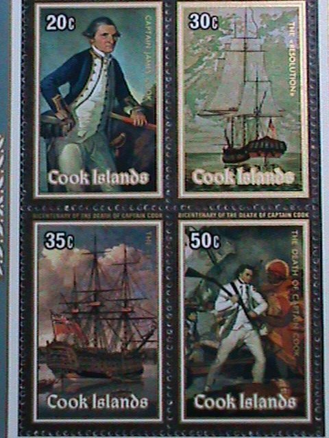 COOK ISLANDS-1979-SC#513a  BICENTENARY DEATH OF CAPTAIN COOK :MNH S/S VF