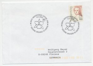 Cover / Postmark Italy 2002 Flower - Orchid