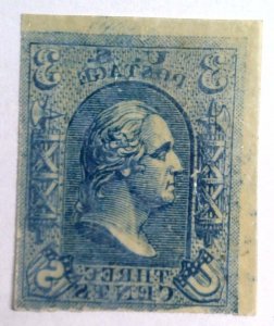 Scott #79-E8a - 3c Blue - Loewenberg Decalcomania - Essay