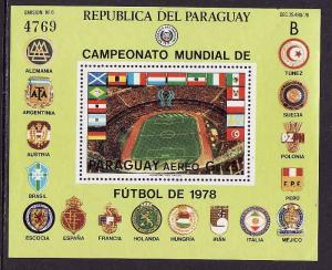 D4-Paraguay-Sc#C460-unused NH sheet-Sports-World Cup Soccer-F