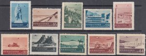 BULGARIA Sc# C62-71 CPL MNH SET of 10 DIFF AIRMAILS - VARIOUS SITES & SCENES