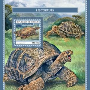 DJIBUTI - 2017 - Turtles - Perf Souv Sheet - MNH