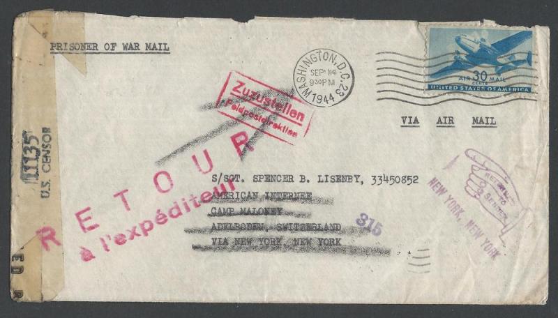 Unusual Transport Issue Cover, 30c Transport #C30, WWII R...