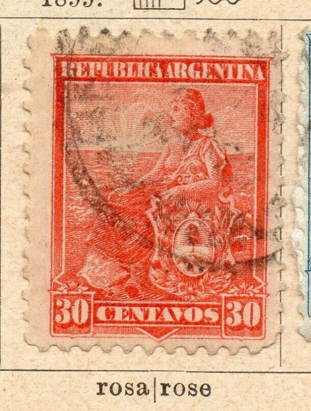 Argentina 1899 Early Issue Fine Used 30c. NW-11763