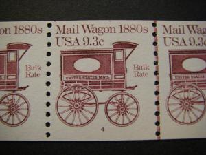 Scott 1903, 9.3 cent Mail Wagon, PNC5 #4, MNH Transportation Beauty