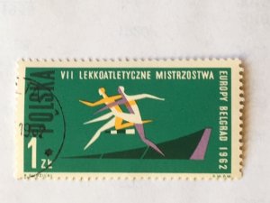 Poland–1962–Single “Sports” stamp–SC# 1082 - CTO