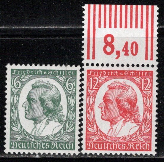 Germany Reich Scott # 446 - 447, mint nh