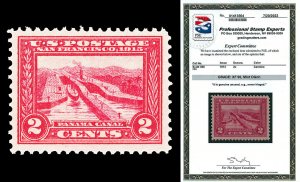 Scott 398 1913 2c Panama-Pacific Perf 12 Mint Graded XF 90 NH with PSE CERT!