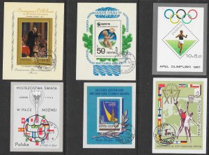 WORLDWIDE (99) Souvenir Sheets Unused & Used MNH/H/Used/CTO
