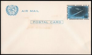 United Nations SC#UXC4 6¢ Air Mail Postal Card (1963) Unused*