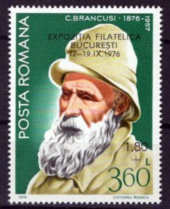 Romania B440 MNH Semi-Postal Overprint Constantin Brancusi ZAYIX 0624S0530