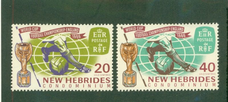 BRITISH NEW HEBRIDES 116-17 MNH BIN $1.00