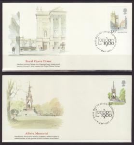 Great Britain 910-914 Architecture Fleetwood S/5 U/A FDC