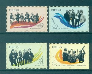 Ireland - Sc# 1691-4. Irsih Musical Groups. MNH $7.80.