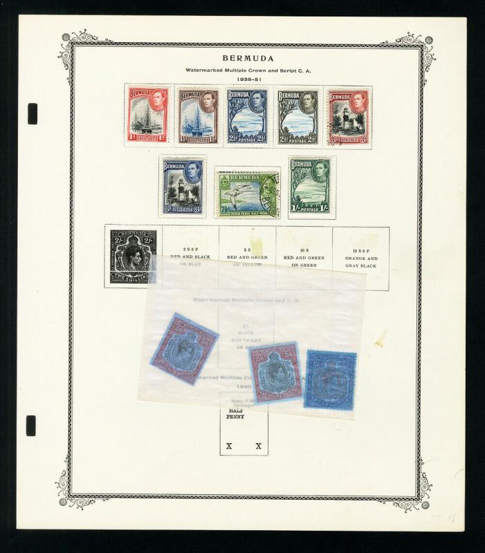 Bermuda 1810s to 1960s Stamp Collection