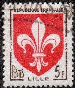 France 902 - Used - 5fr Arms of Lille (1958)